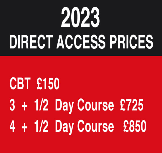 Biketec Direct Access Training Courses & CBT Training Courses